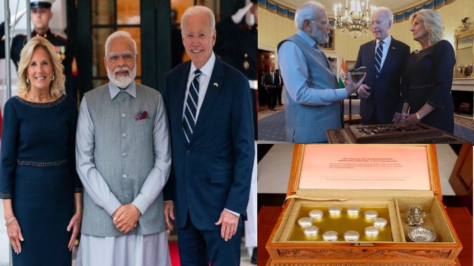 PM Modi US Visit News PM Modi Gifted Uttarakhand Long Rice to President joe Biden