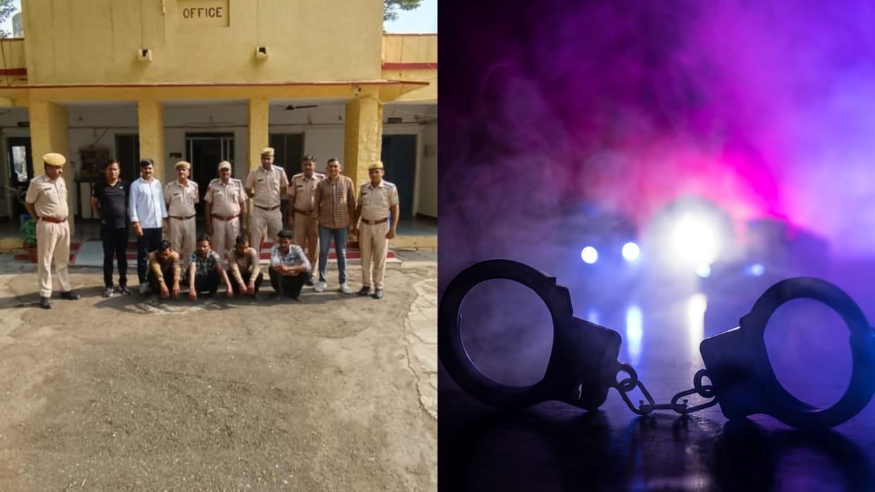 Four smugglers arrested with opium in Jhalawar Bhawani Mandi