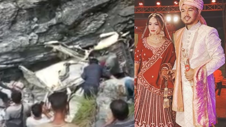 Pithoragarh Accident News Bolero Fell into Ditch Newly Married Couple died during going to temple