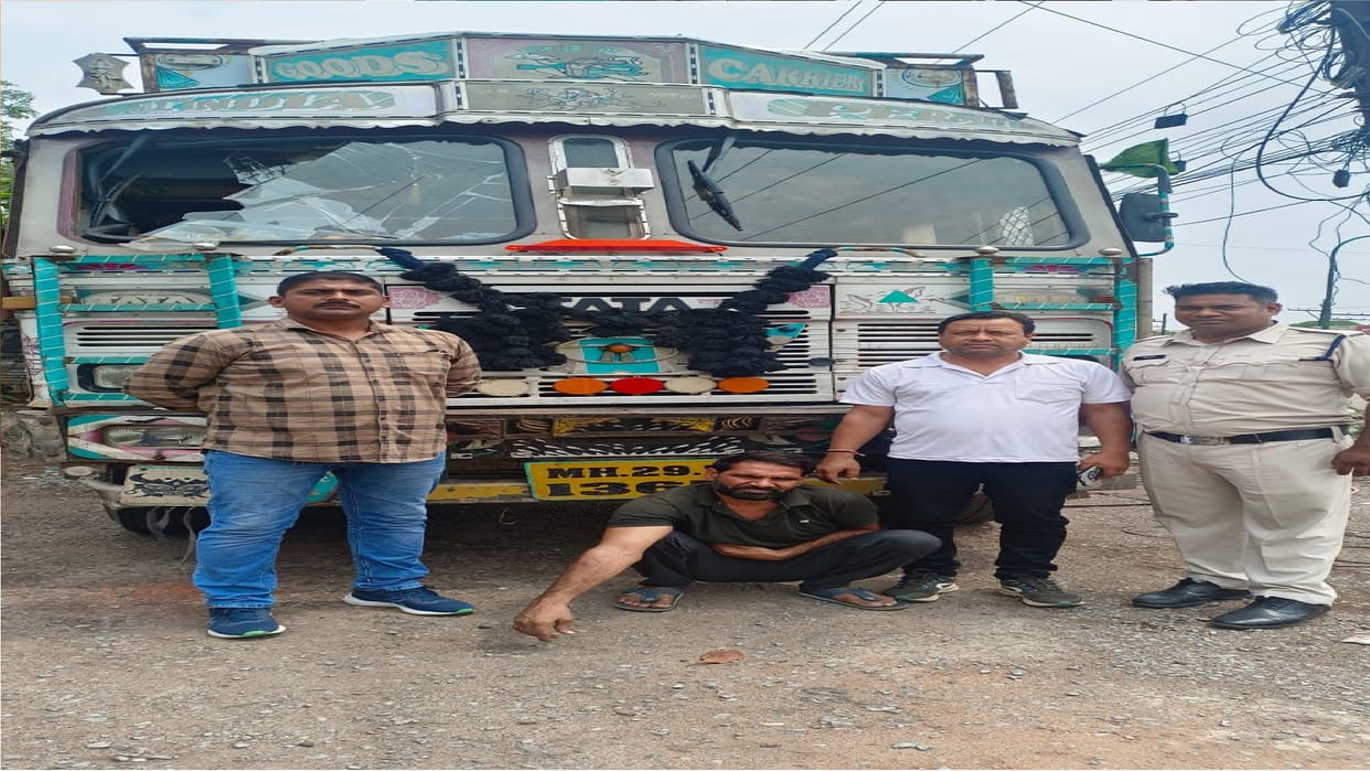 accused who stole the truck arrested in raipur chhattisgarh