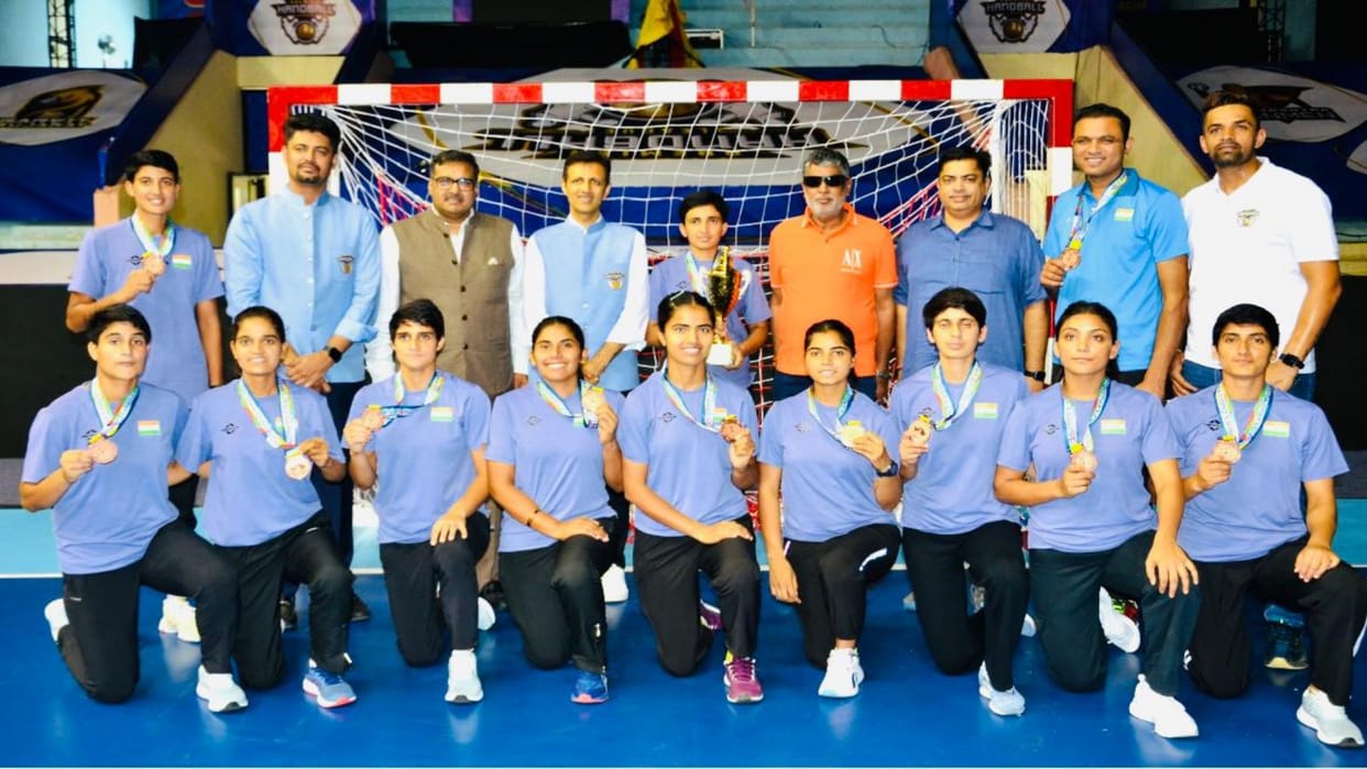 Rajasthan India won bronze medal in Asian Women Club League Handball Championship