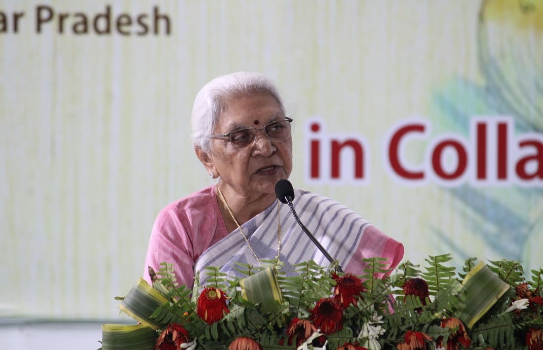 UP Governor anandiben patel said Boys lagging behind girls in era of competition