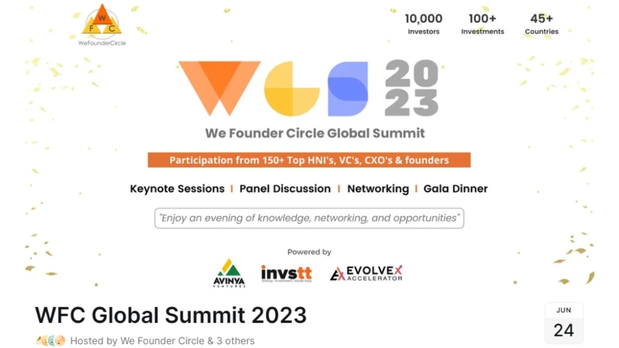 we founder global summit 2023 at bengaluru on 24th June know all details