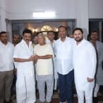 एमके स्टालिन लालू प्रसाद से मिलने पहुंचे।