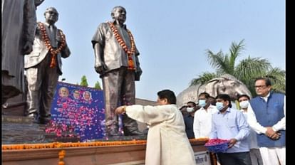 reaction on ambedkar and kanshiram statue shifting