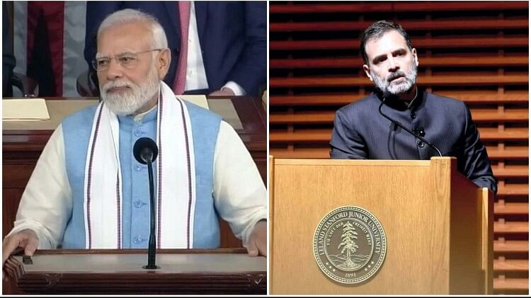 PM Modi in USA: अमेरिकी सांसदों की तारीफ करते हुए राहुल गांधी पर तंज कस गए पीएम मोदी, इशारों में कही बड़ी बात