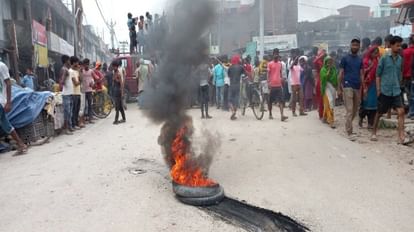 Three fearless bike borne miscreants shot dead a young man in broad daylight in Madhepura