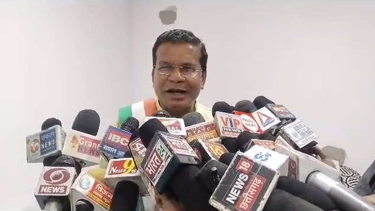 chhattisgarh congress president Mohan Markam targets BJP on Union Ministers visits in rajnadgaon