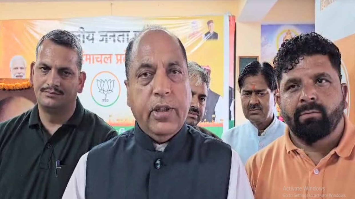 BJP raised questions on law and order in himachal, Jairam thakur