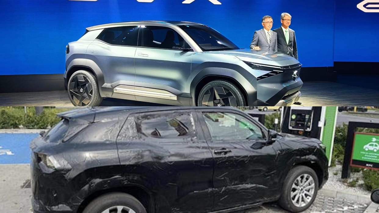 Maruti Suzuki first electric car eVX Concept electric SUV spotted testing Know Details