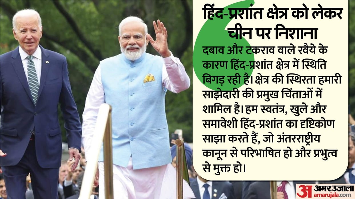 PM Narendra Modi US Joe Biden Joint Statement Congress Address message on China Pakistan and Russia Ukraine Wa