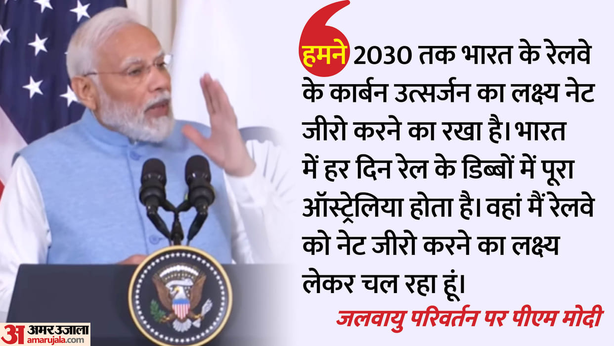 India fulfilled promise made in Paris climate deal PM Modi on climate change joint press statement with biden