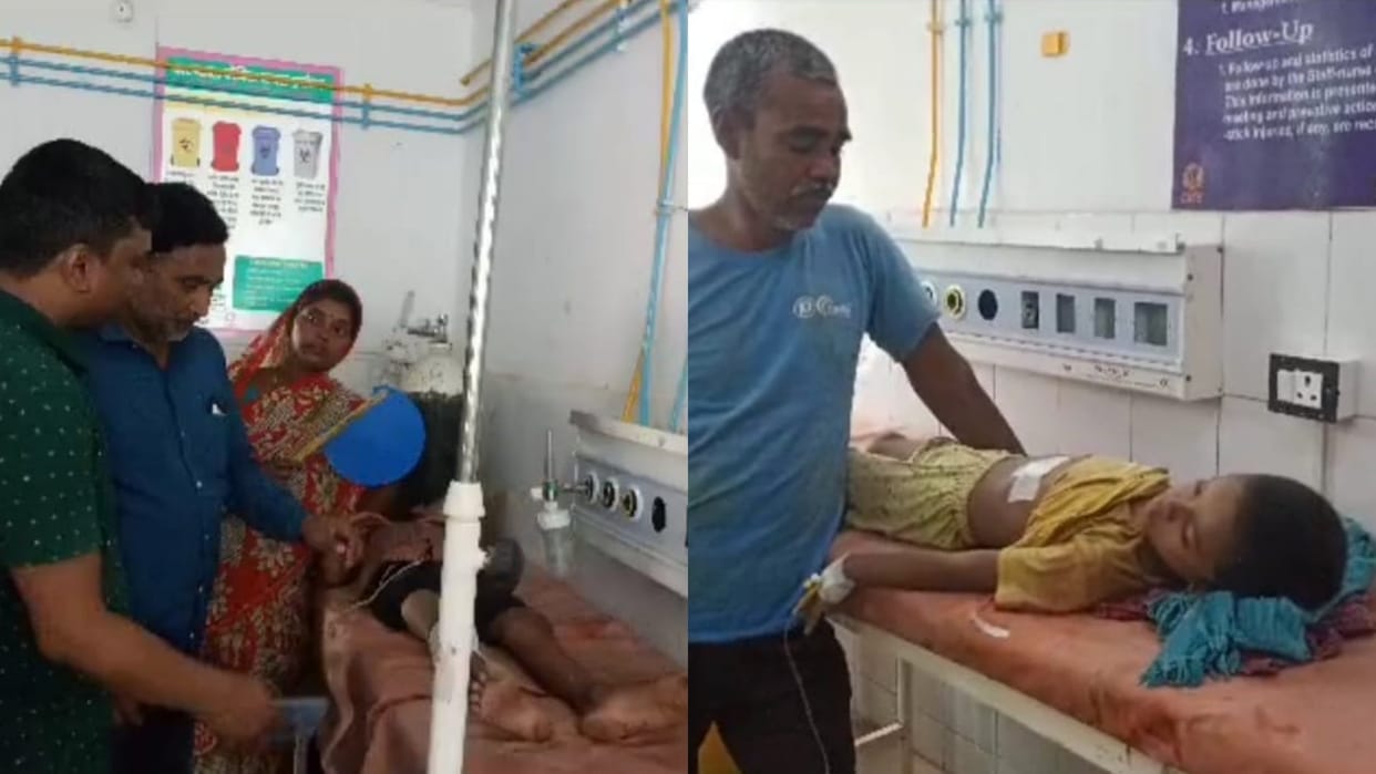 Two real brothers were suddenly shot while playing in Jamui, seriously injured