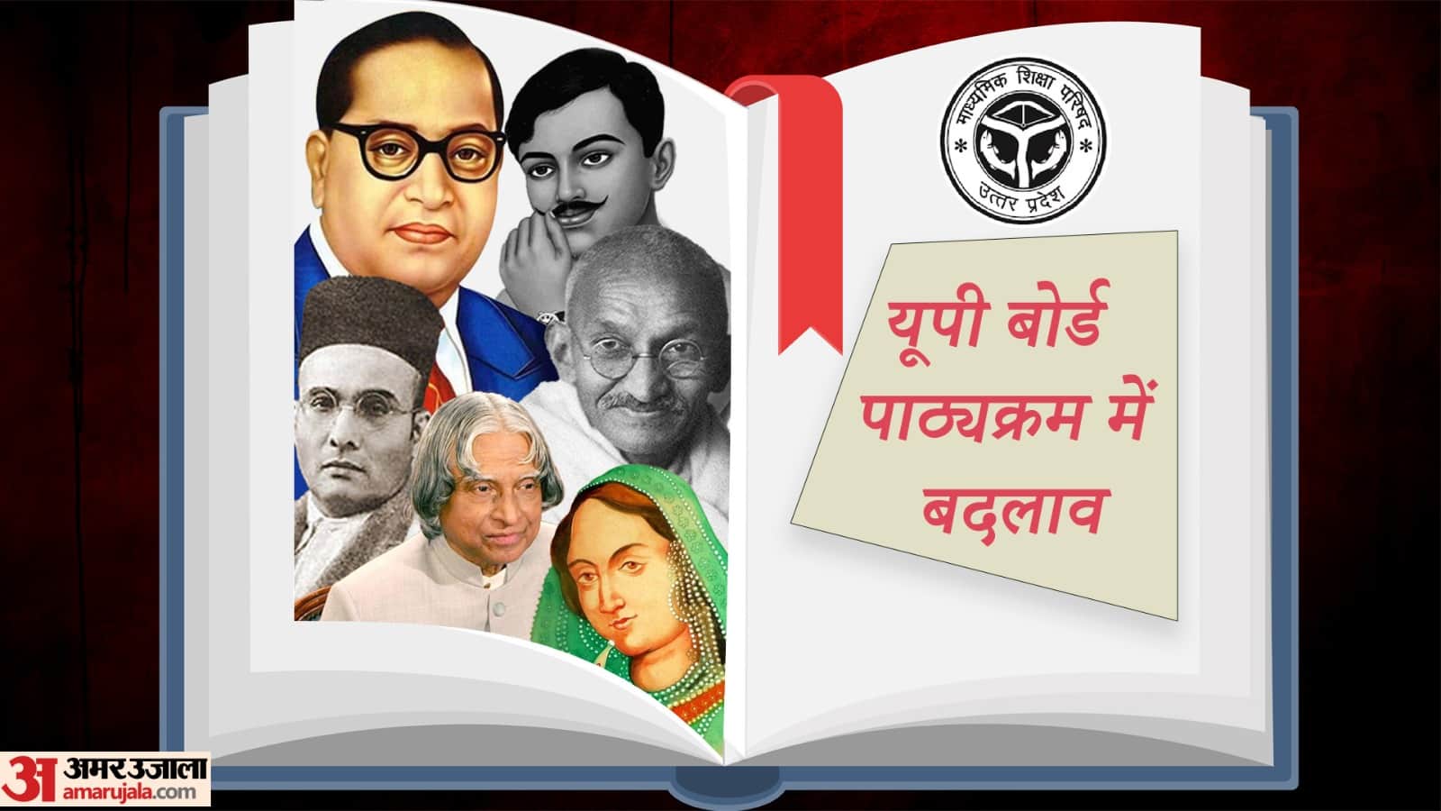 UP Board Syllabus Change News Students have to read about Gandhi Gokhale Azad Savarkar Ambedkar Kalam