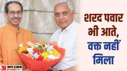 बिहार विधान परिषद् के सभापति देवेश चंद्र ठाकुर के साथ महाराष्ट्र के पूर्व सीएम उद्धव ठाकरे