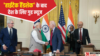 पीएम मोदी का हाईटेक हैंडशेक