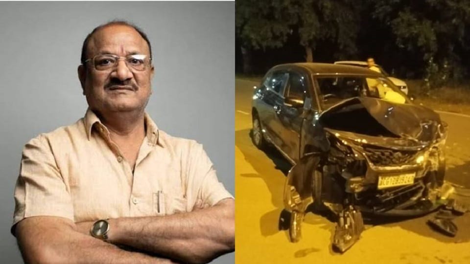 Korba Accident: BJP leader Kedarnath Agarwal narrowly escaped in a road accident