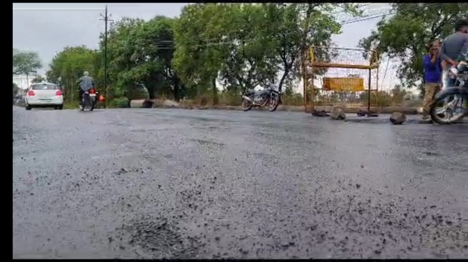 FDR Technology Failed In Sehore As The First Road Constructed Using This couldn't stand first rainTechnic