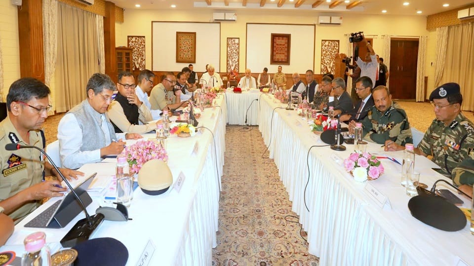 Amit Shah in Jammu: Home Minister at Baltal Check Amarnath Yatra Preparations, Reviews Security Arrangements