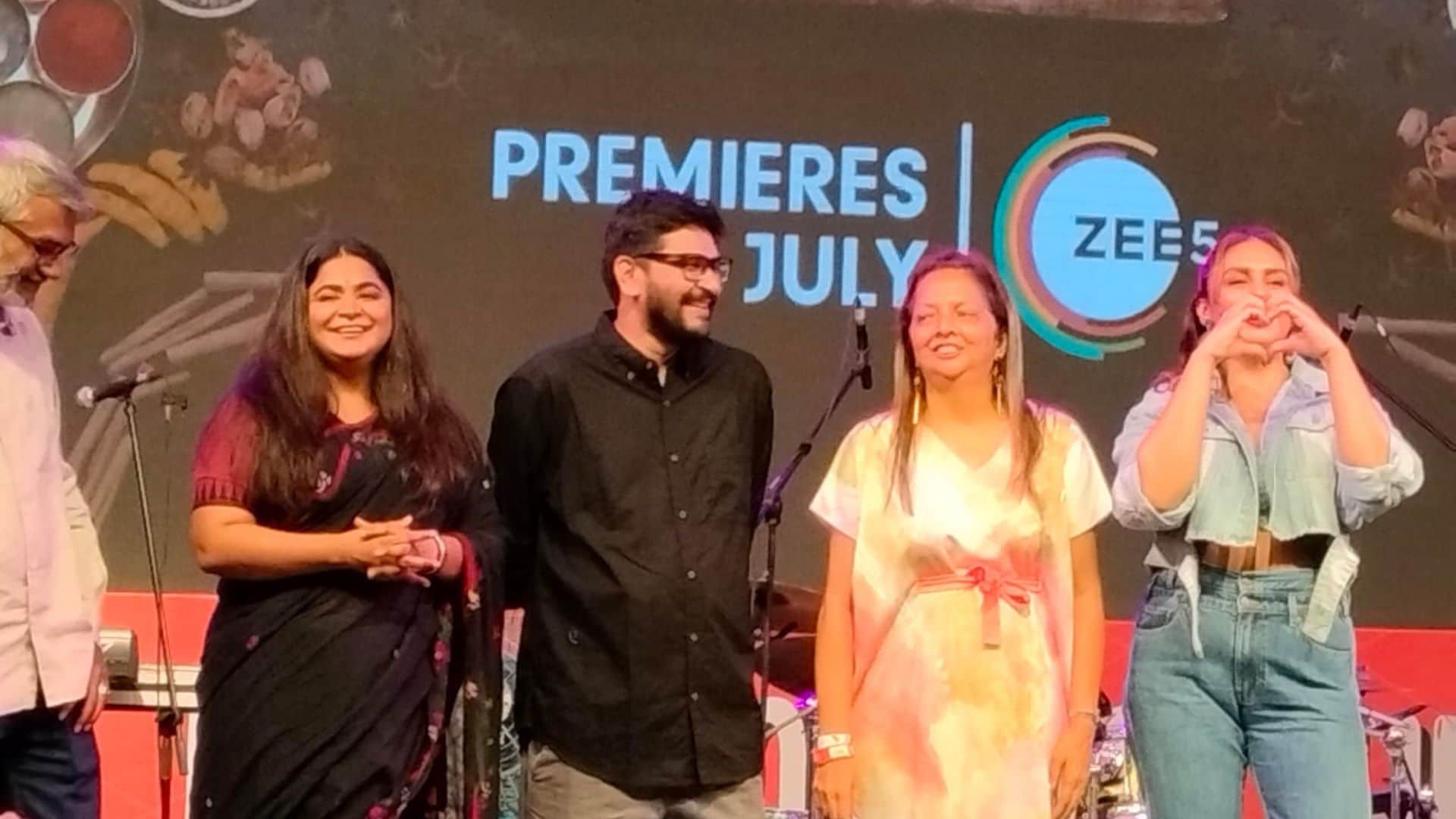 Tarla Trailer Launch during the food festival organized in Kurla mumbai huma qureshi sharib hashmi film