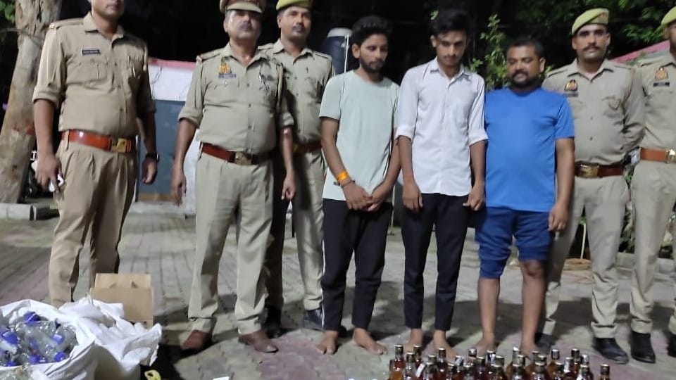 Three accused arrested for making adulterated liquor in Bareilly