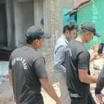 घटनास्थल का मुआयना करती स्पेशल फोर्स की टीम