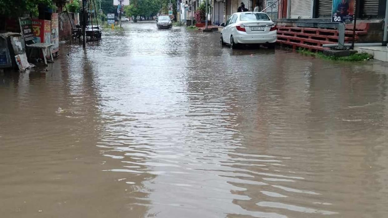 Heavy rains at many places in Haryana including Kurukshetra on Sunday