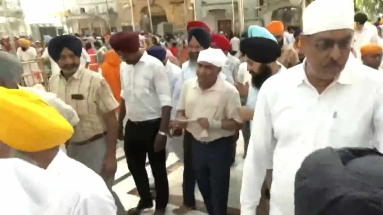 Indian Army Chief General Manoj Pande offers prayers at Sri Harmandir Sahib in Amritsar