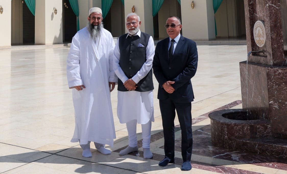 PM Modi visits Al Hakim Mosque in Cairo Egypt