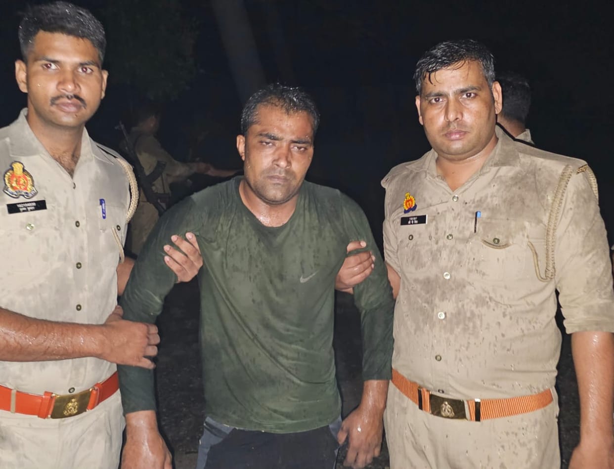 Encounter in Meerut: Cow slaughter in the forest in Kharkhoda, smuggler injured in encounter