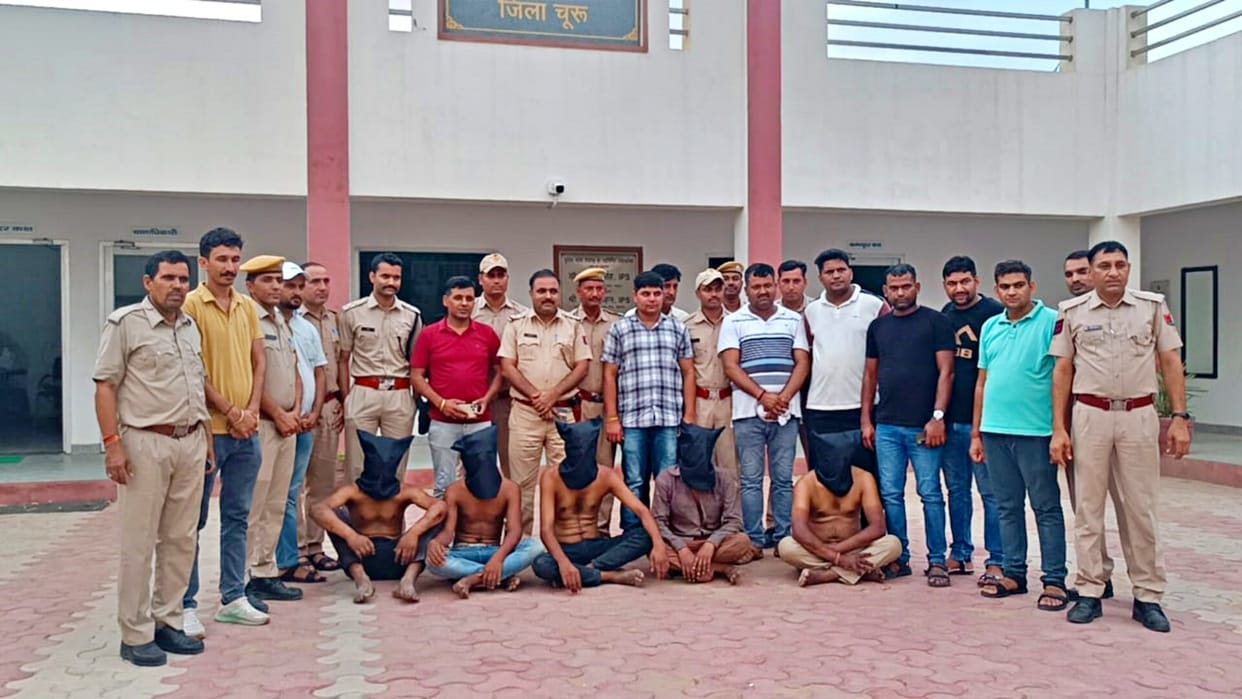 Six accused arrested in robbery and firing case at Churu sarpanch's house
