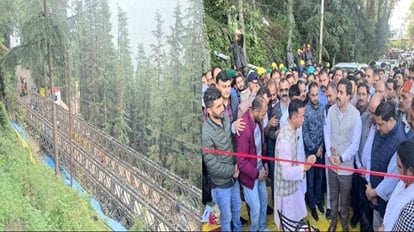 nh 5 restored in Theog, Minister Vikramaditya singh inaugurated Bailey Bridge, notification also issued