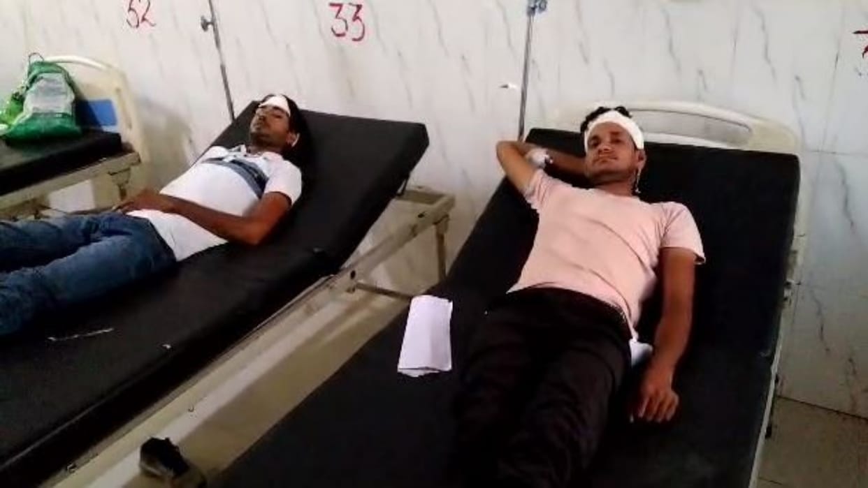Two people were shot in firing from two sides in Bharatpur's Lalpur village