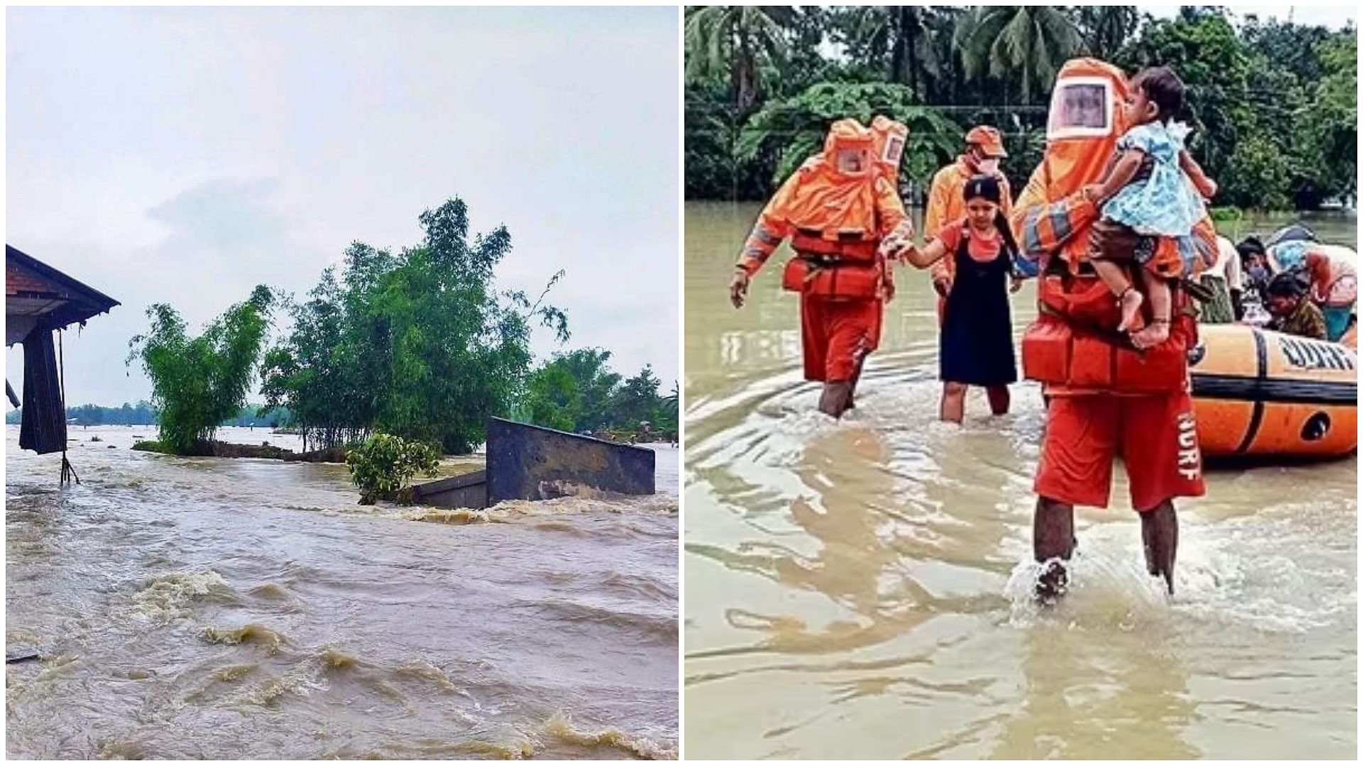 Flood Situation In Assam Gradually Improving; 2.72 Lakh People Still  Affected - Amar Ujala Hindi News Live - असम में बाढ़ से हालात खराब:ढाई लाख  से अधिक लोग प्रभावित, राहत-बचाव अभियान के