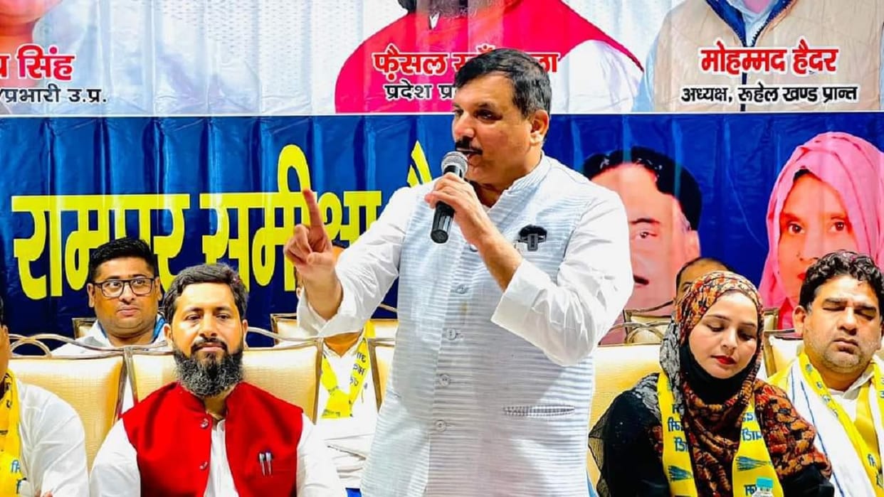 AAP MP Sanjay Singh launches Bijli Gul campaign from Rampur