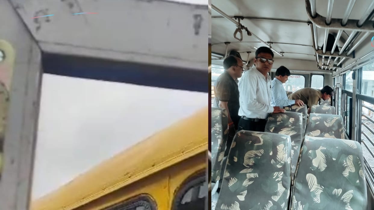School bus gate opened, student fell, driver-conductor not found, permit canceled