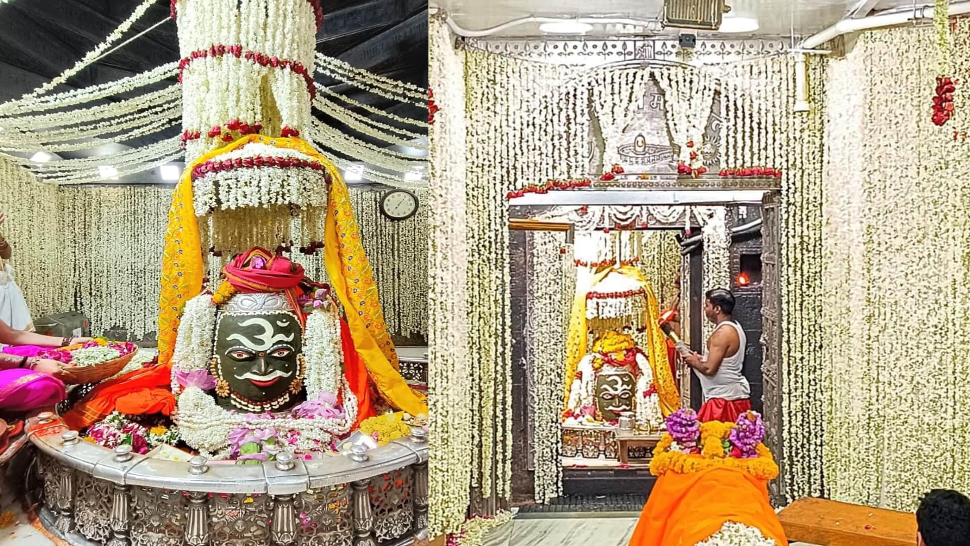 Ujjain Mahakal: Baba Mahakal's Darbar decorated with 150 kg mogra