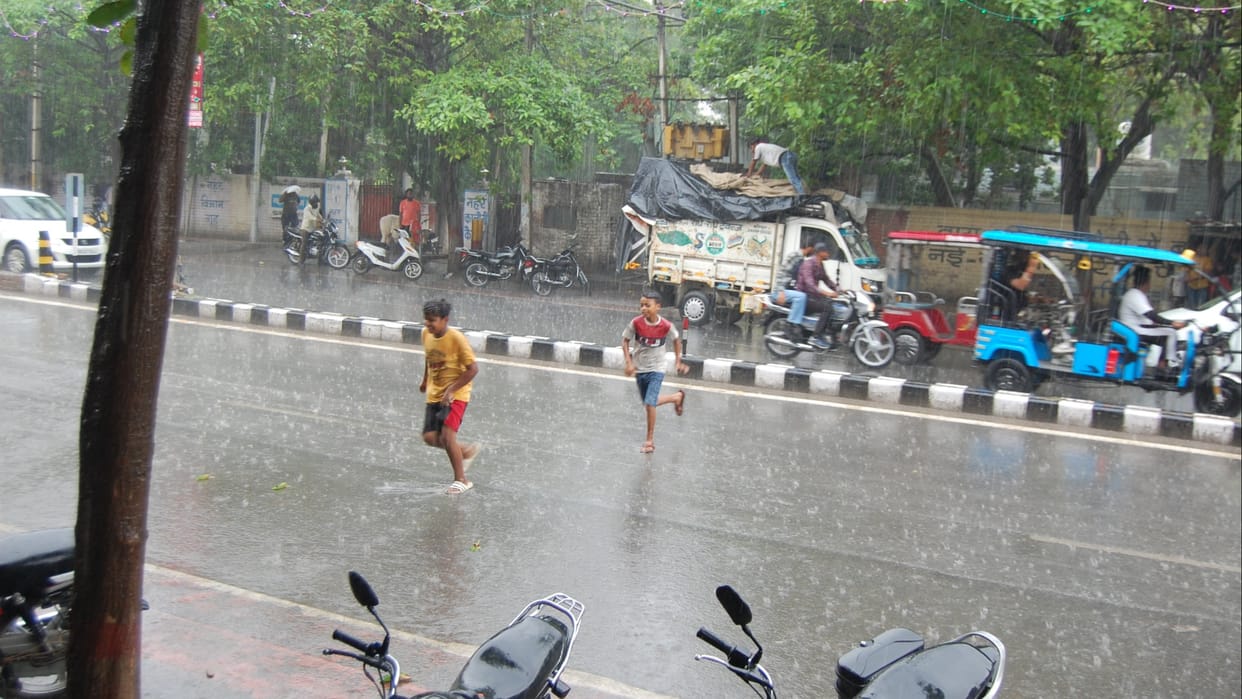 Monsoon rain in Haryana: orange alert in seven districts, yellow alert issued in 15 districts
