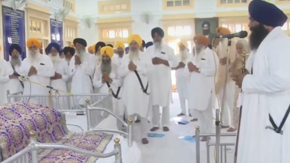 Special meeting of Shiromani Gurdwara Parbandhak Committee at Teja Singh Samundri Hall in Amritsar