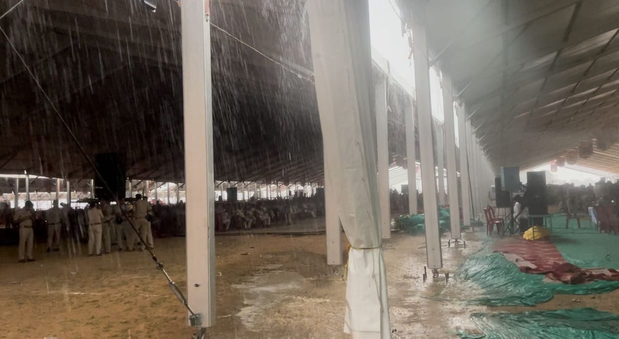 MP News: Incessant rains disrupted preparations for PM Modi's arrival