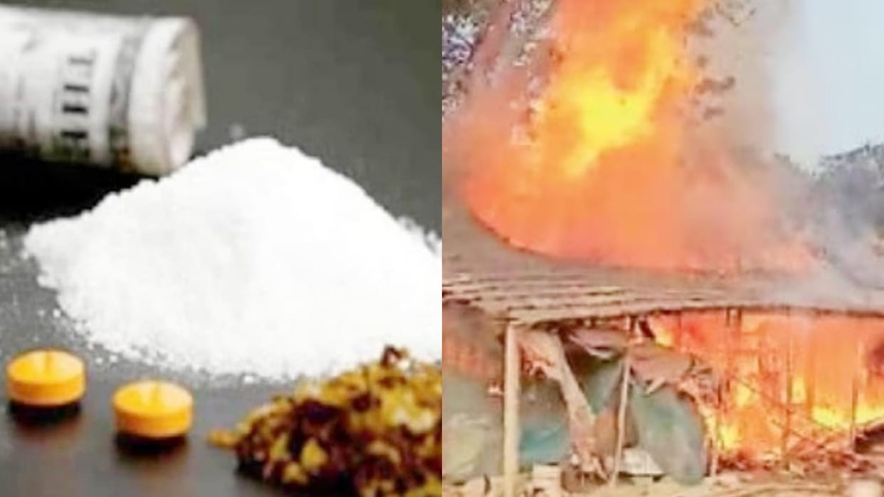 Ujjain News Arrested for selling smack near toilet set house on fire after complaining in police station