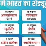 2023 वनडे विश्व कप में भारत का शेड्यूल