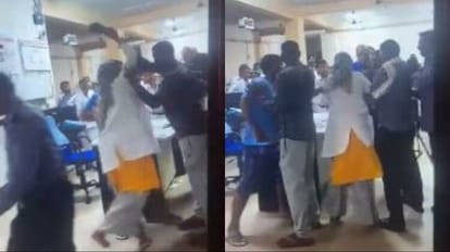lady doctor beat senior doctor with slipper in medical college