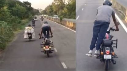 young man doing stunt on bike video goes viral