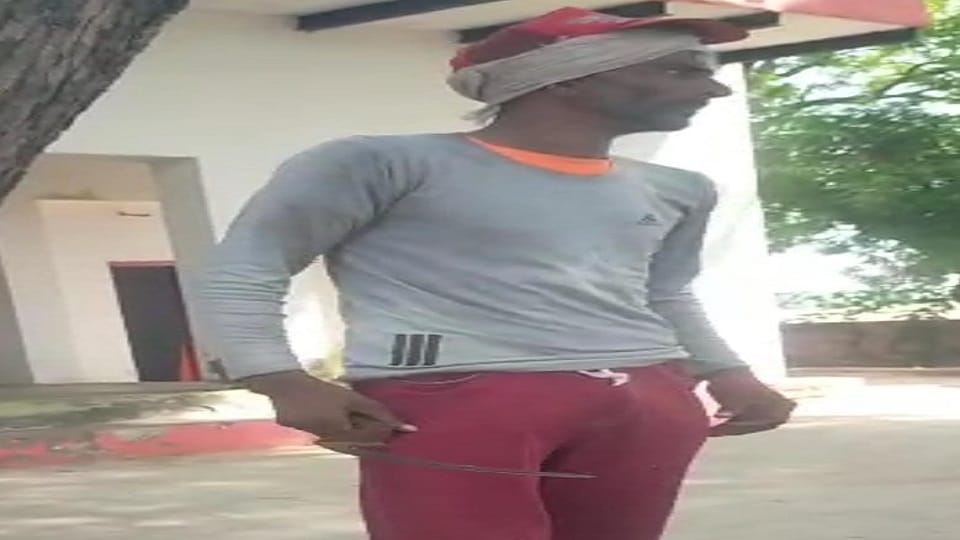 Viral video of young man insisting on drinking alcohol in the temple