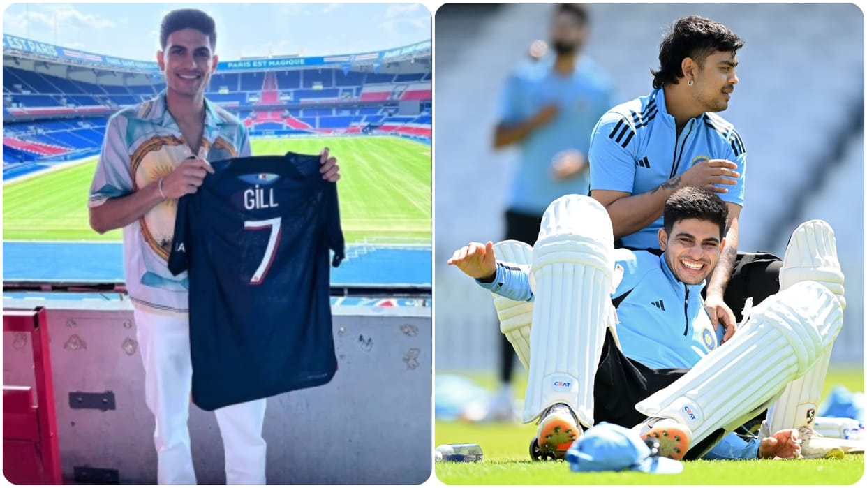 Shubman Gill shares video with PSG Jersey Ishan kishan says Shirt leke west Indies aana bro