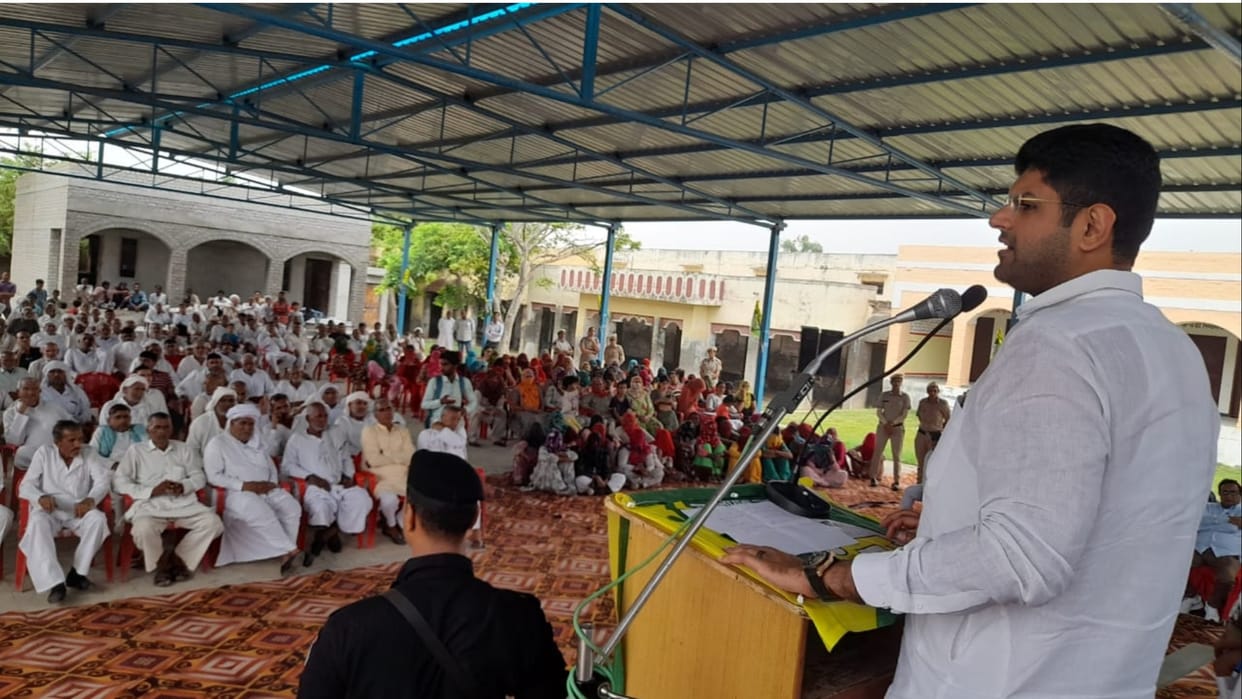 Haryana Deputy Chief Minister Dushyant Chautala made several announcements in Narnaund