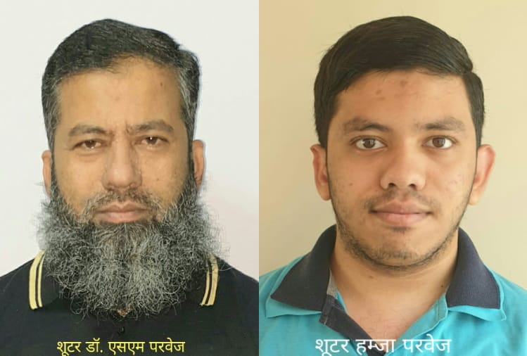 Bijnor: Shooter father-son showed their prowess in shooting, Dr. SM Parvez won gold in 21st Pre Shooting