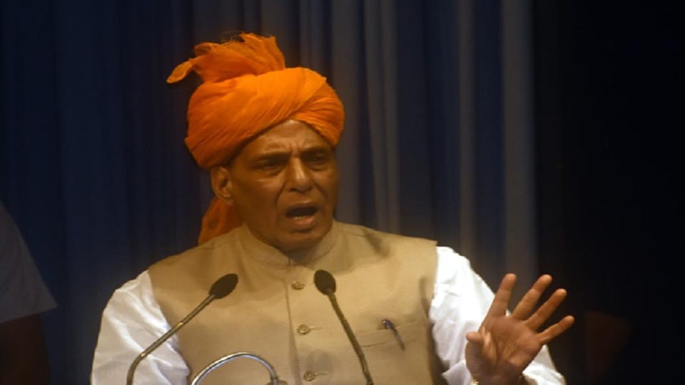 PoK is ours, Pakistan should not insist on Kashmir, take care of your home: rajnath singh