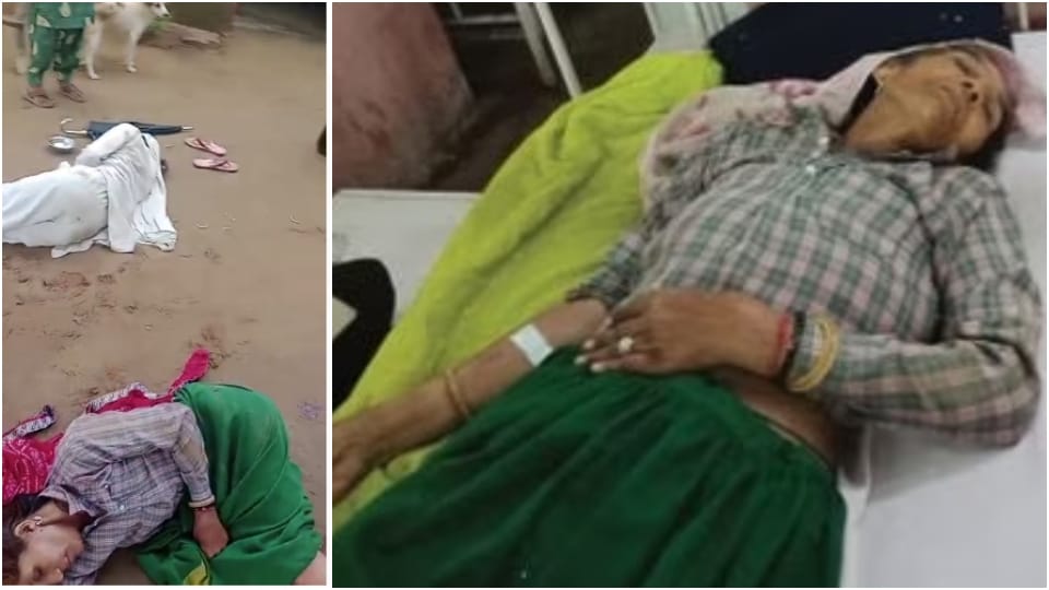 Sons along with daughters-in-law beat up parents in Alwar broke mother arms and legs with hammer